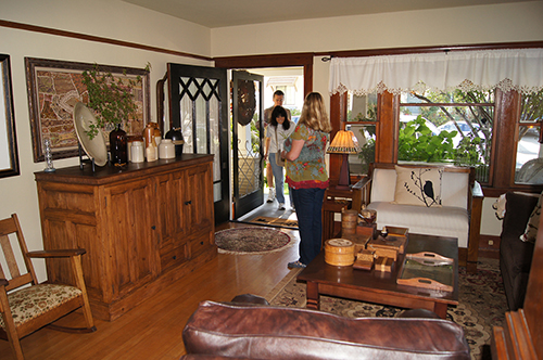 A Craftsman living room and dining room.  Martinez, CA.